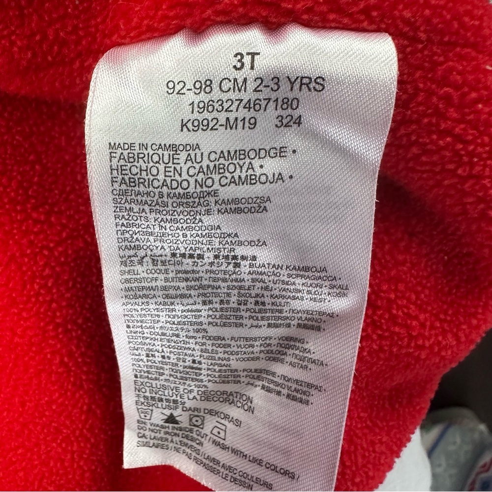 Nike 3T Fleece Lined Hooded Windbreaker Black Gray Jacket Toddler - Picture 11 of 16